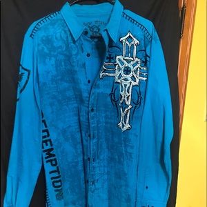 Blue Men’s Button Down